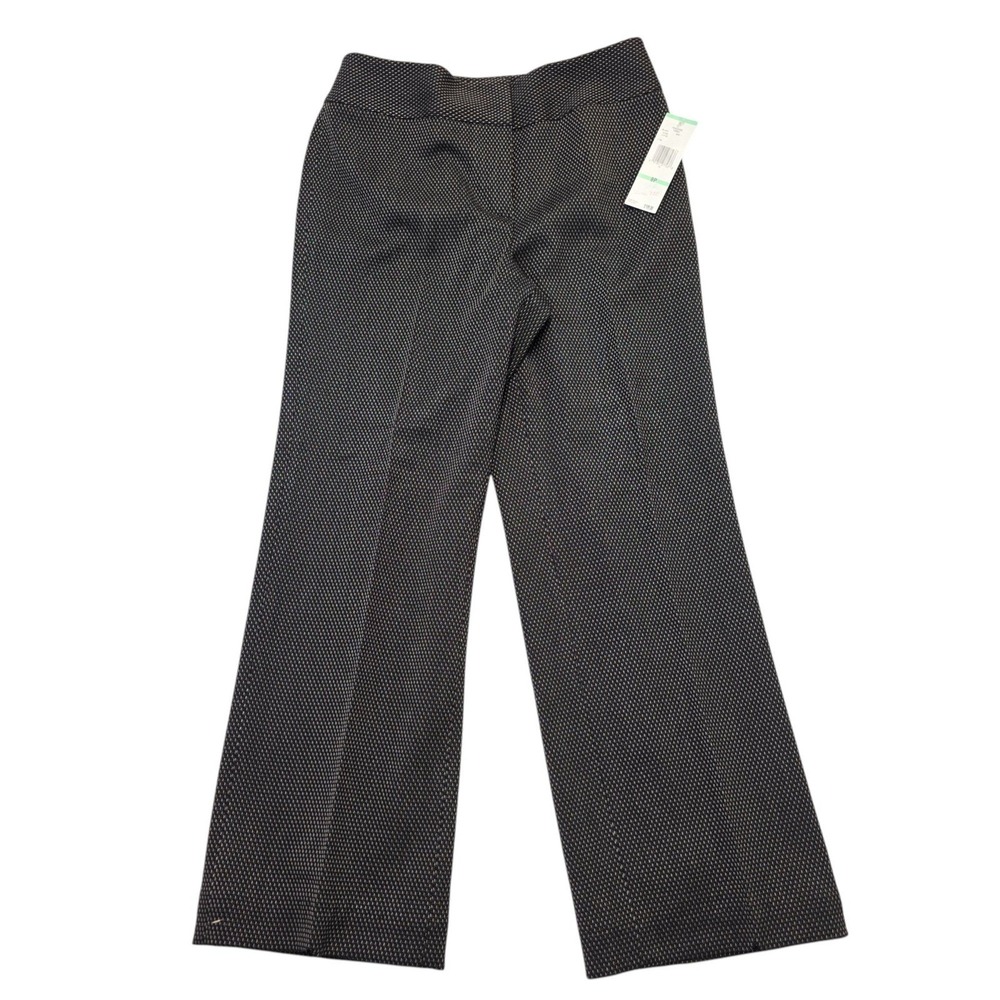 Jones New York Black/White Wide Leg Pants Sz 8P Career Workwear Minimalist NEW